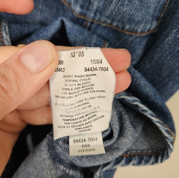 Vintage Short sleeves blouse jeans by LEVI'S size medium - Picture 6 of 7